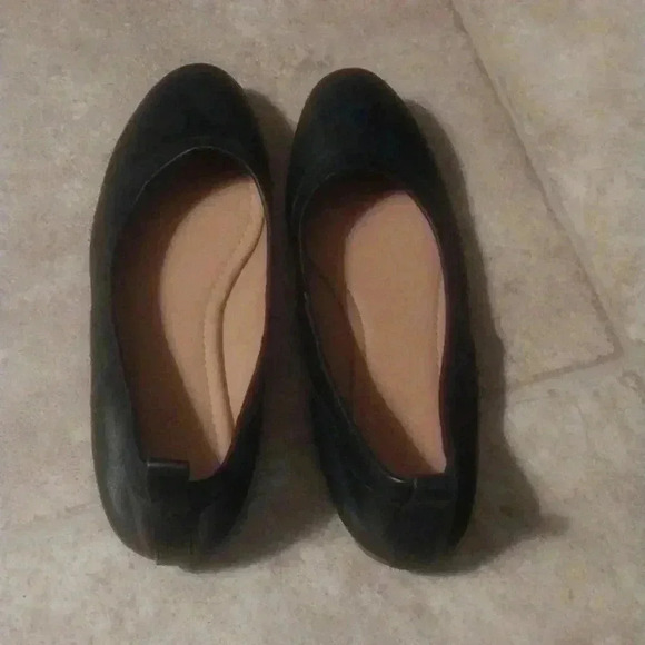 JCREW Lizzie Leather Black Ballet Flats - Picture 4 of 8